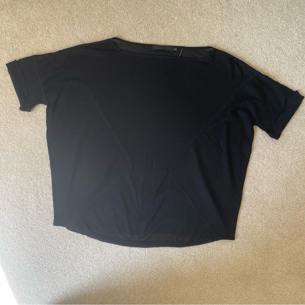 L.A.M.B. Black baggy short sleeve sweater - medium